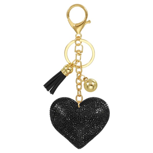 PATIKIL Rhinestone Keychain, Heart Shape Keychain Bling Keychain Accessories for