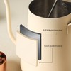 Gooseneck Kettle, Hand Drip Coffee Pot BuiltIn Thermometer and Ergonomic