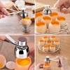 WZHHDM Egg Cups 4Pcs With 1Egg Opener & 1Egg Beater,