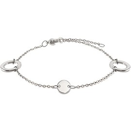 Boccia 03030-01 Women's Titanium Bracelet in Silver Colour Hypoallergenic 22 cm, Titanium, No Gemstone