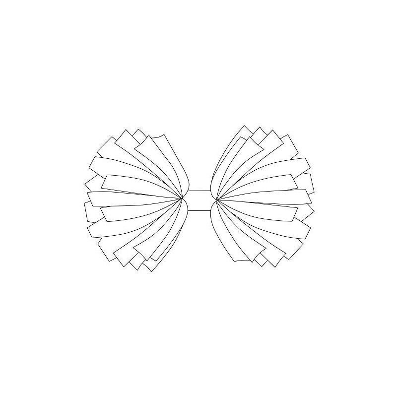 Danzcue 6 Inches Metallic Cheerleading Pom Pom with Baton Handle