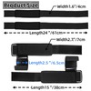 Weight Lifting Wrist Straps and Hooks Set - Black, Reinforced