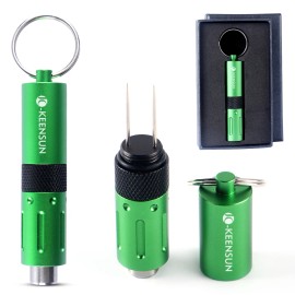 Purple KEENSUN 2-in-1 Cigar Draw Enhancer & 9mmCutter Punch Portable Twin Needles Cigar Poker, 2-5 Days Deliverycolor: Green