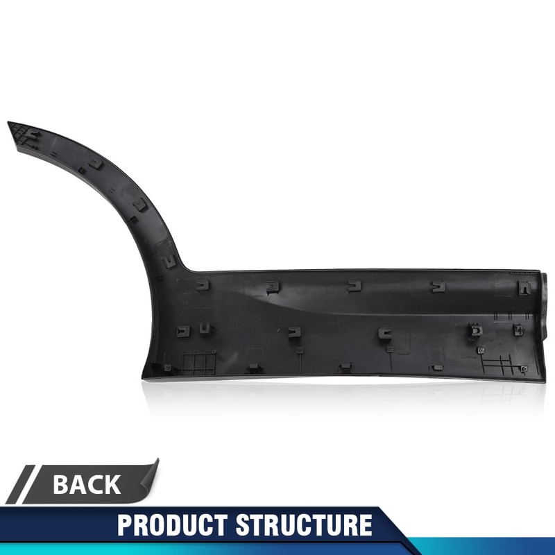 PIT66 Matte Black Rear Left Door Lower Molding Door Garnish
