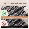 BEFER Lash Clusters, 108 Pcs 3D Curl Eyelash Clusters Volume