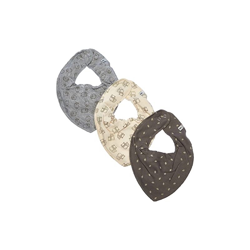 Pippi Bib Uni AOP Triangular Scarf (Pack of 3)
