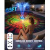 Pool Fountain with Remote, 8000Mah High Brightness Above Ground Pool