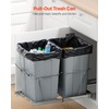 VEVOR Pullout Trash Can for Kitchen Cabinets, 35 QT x2