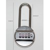 Vault Locks Resettable Set-Your-Own Combination Padlock 2-3/4-inch Shackle