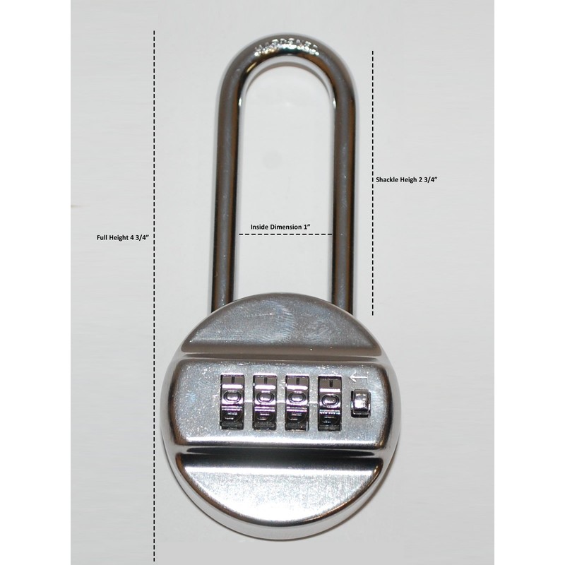 Vault Locks Resettable Set-Your-Own Combination Padlock 2-3/4-inch Shackle