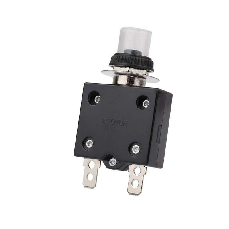 Clyxgs 98-15A Overload Protector, 15Amp Push Button Manual Reset Circuit