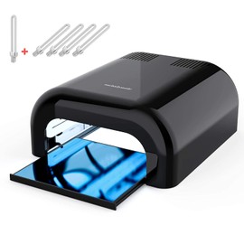 MelodySusie 36W Nail Lamp for 3D Printer UV Resin, Pro04 Professional Gel Nail Polish Curing Lamp with 3 Timer Setting, Sliding Tray for Manicure Pedicure Resin, Black