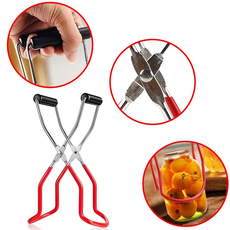 Stainless Steel Funnel Kitchen Jam Funnel with Preserving Jars Lifter