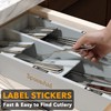 SpaceAid Bamboo Silverware Drawer Organizer with Labels, Kitchen Utensil Tray