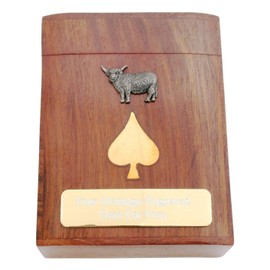 Gamekeepers Cottage gifts Highland Cow Playing Cards In Wooden Box With FREE ENGRAVING 179