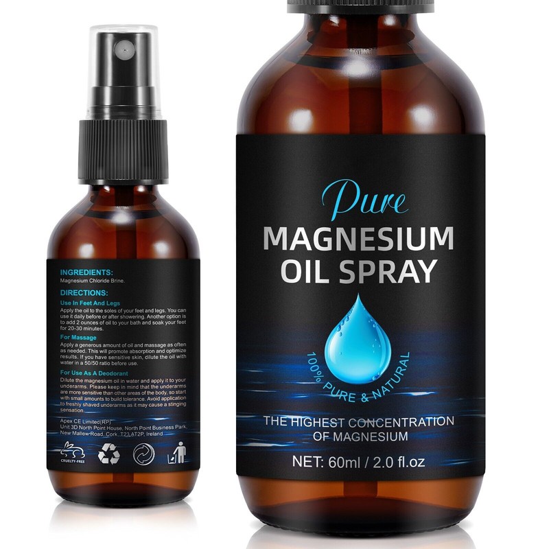Maani Essence 100% Pure Magnesium Oil Spray Large Extra Strength
