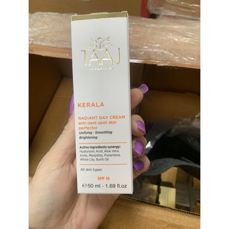 TAAJ | Strahlende Tagescreme SPF15 - KERALA | Perfektionierende Behandlung