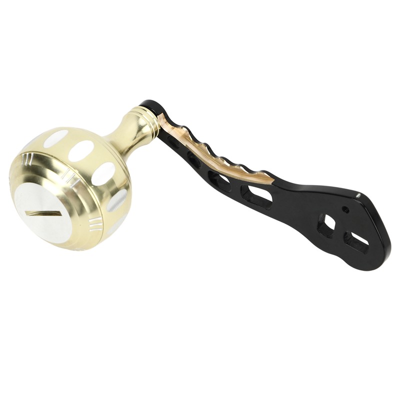 Fishing Reel Handle Aluminum Alloy Prevent Slip Ergonomic Replacement Baitcasting
