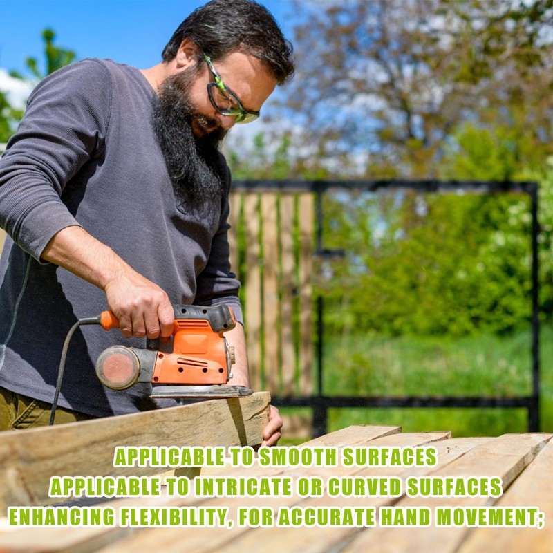 5pcs Detail Sanding Interface Pad Hook and Loop, 12 Holes