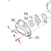 POWERJAMES 6pcs Gold Transmission covers bolt kit for Harley 06-24