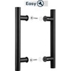 EaseLife 12" Push Pull Door Handle,Double Sided H Shape Sliding