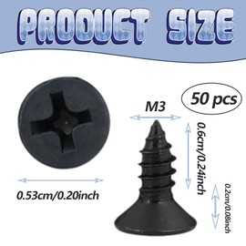 Black Head Self Tapping Screws, Zinc Plating 304 Stainless Steel, for Wood, Drywall and Furniture