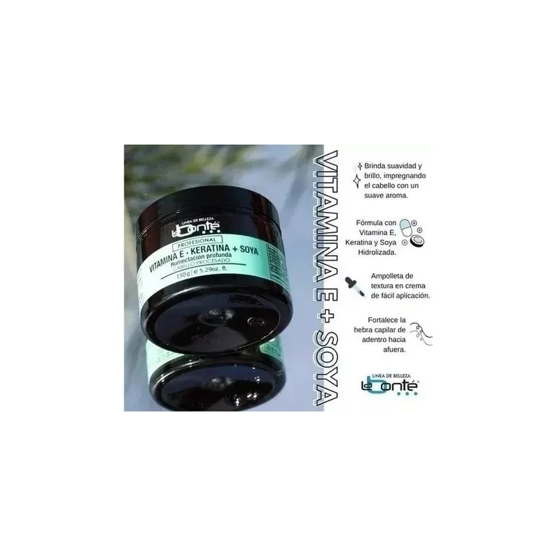 3 Pack Vitamina E Keratina +soya Labonte 150g