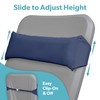 Coast Modern Outdoor Lounge Chair Pillow with Strap - Waterproof