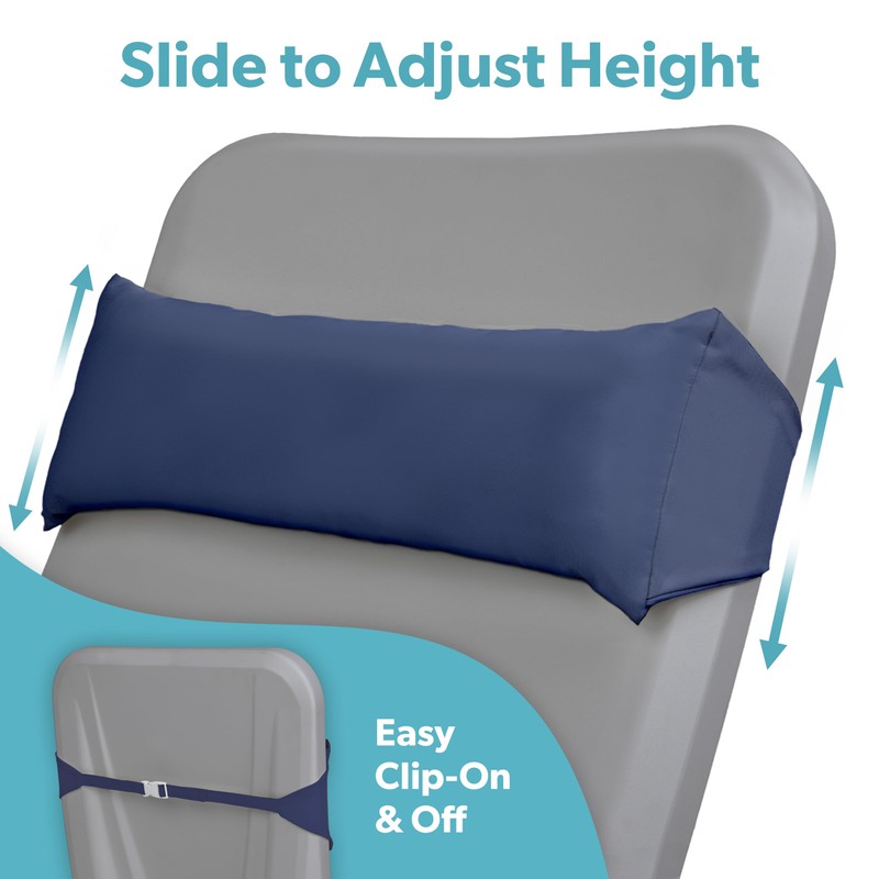 Coast Modern Outdoor Lounge Chair Pillow with Strap - Waterproof