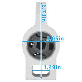 CARBBIA 3C0199231D 3C0199231A Front Lower Control Arm Bushing Compatible with Volkswagen CC 2009-2014 Compatible with VW Passat 2006-2014 Compatible with VW Tiguan 2009-2014 3C0199231 3CD199297