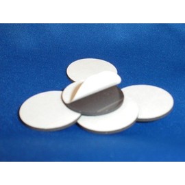 1" Adhesive Magnetic Circle Magnets (10 pcs) Peel and Stick