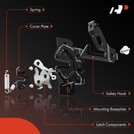 A-Premium Front Hood Latch Lock Assembly Compatible with Mazda Vehicles - 3 2010 2011, with Burglar Alarm System, Front Hood Lock - Replace# BBM456620A