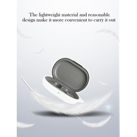 Case for SOUNDPEATS Chasers True Wireless Earbuds,Soft Protective,BOVUGAC Silicone Case Cover with Keychain & Cleaning Kit & Lanyard for SOUNDPEATS Chasers-White