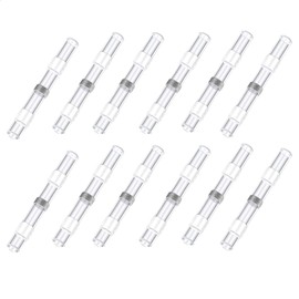 150 Pcs White Solder Seal Wire Connectors AWG 26-24,Heat Shrink Butt Crimp Terminals Waterproof Wire Cable Splice Connector for Automotive Marine Boat Trailer
