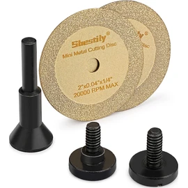 Sbestily Diamond Cutting Wheel 2 Inch Die Grinder Cut Off Wheel for Metal & Stainless Steel, Nuts, Bolts, Screws, Gypsum, Ceramic, Glass, PVC Pipe, Rotary Tool Drill Cutter Attachment
