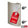 SOTECH Seja Balcony Door Handle Stainless Steel Look 82 x