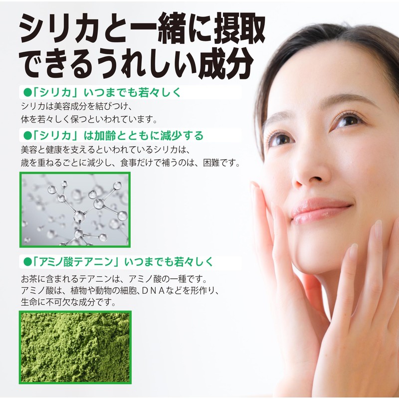 元気になるシリカ ＋ アミノ酸テアニン カプセル50粒入