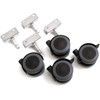 Design61 Universal Casters Wheels with Universal Socket 16 mm Rubber