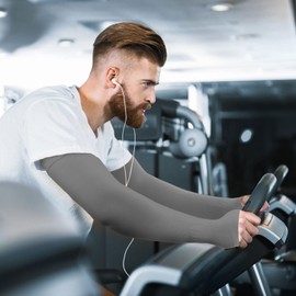 Arm Sleeves Men UV Protection, Cooling Sun Sleeves,Perfect for Gardening with Thumb Holes