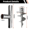 Fologtoo Dock Auger Kit with T-Handle,304 Stainless Steel Sand Auger
