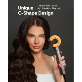 Feyluny Hair Dryer - 110,000 RPM High-Speed Brushless Motor, Nickel Copper HC09