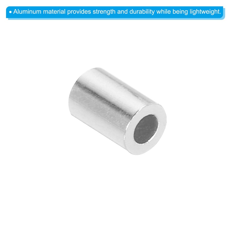 QUARKZMAN 1/10 Inch 2.5 mm Aluminium Crimping Loop Sleeve Single