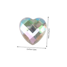 Healvian 2sets Heart-Shaped Nail Charms Nail Art Supplies Mix of Cute Manicure Accessories for Home