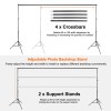 6.5 X 10ft Heavy Duty Photography Backdrop Support Stand Set