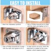 Litensh Keyed Hasp Lock Right Angle 90 Degrees Lock Hasp