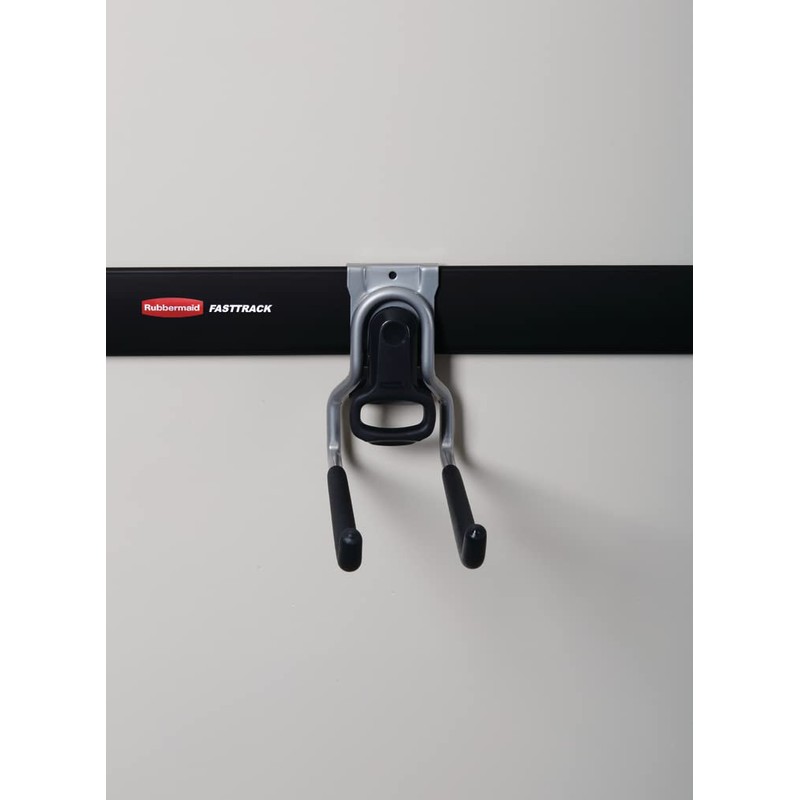 Rubbermaid FastTrack Rail Garage Organization Multi-Purpose Hook 50 lbs Capacity
