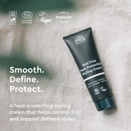 Urtekram Heat Protection Styling Cream 75 ml, Anti Frizz, Natural Hair Styling Cream, Heat Protection up to 230°C, Anti-Frizz Control, 24h Curl Definition, Vegan, Cosmos Organic Certified