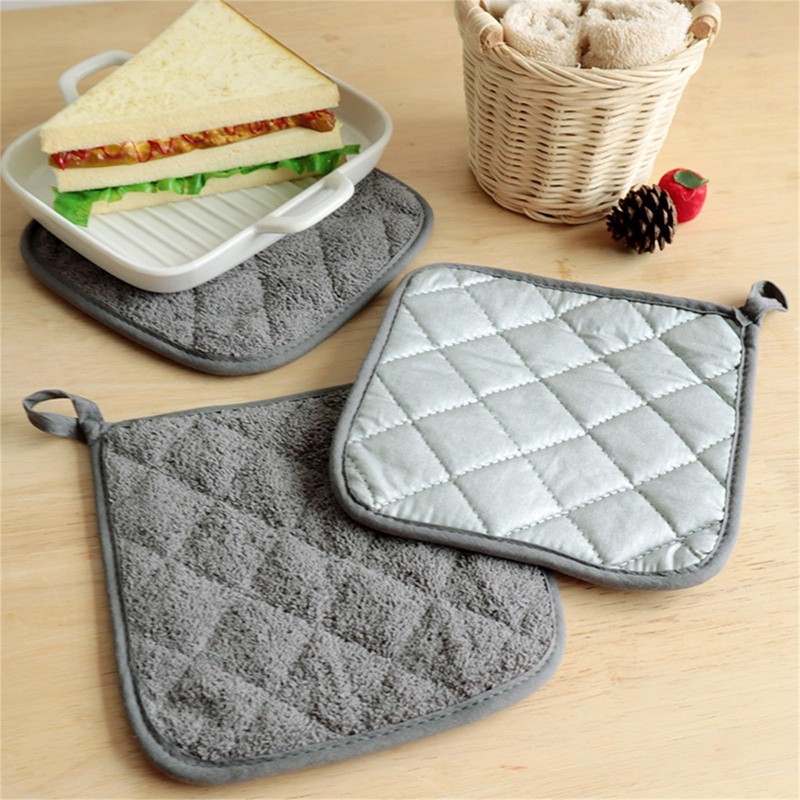 Piece, 6 Colours, Cotton, Pot Holder Set, Machine Washable, Pot