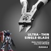 MOSSCO Model Nippers, Ultra-thin Single-edge Nippers for Advancers Repair Plastic