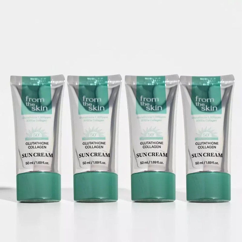From The Skin 프롬더스킨 글루타치온 콜라겐 선크림 50ml 4개 From